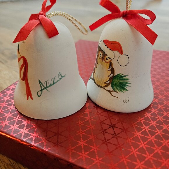Vintage PAIR 2 Signed Sandstone Creations AZ Christmas Ornaments Bird Southwest - Picture 4 of 5